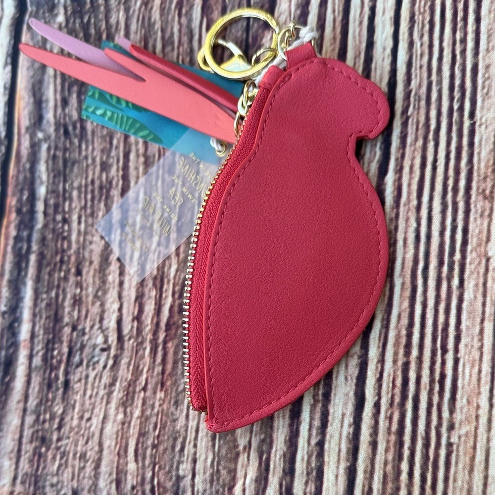 Pink Parrot Keychain/zip pouch for Bird Lovers - Picture 3 of 4